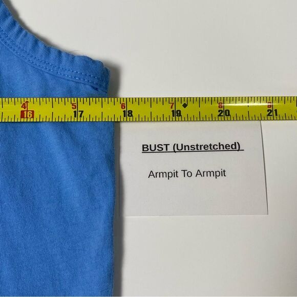 Nike "The Nike Tee" Tank Top Blue W/ Just Do It Logo In Front Men's Size Medium - Picture 5 of 9